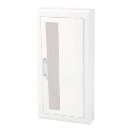 Activar Construction Products Group Activar Inc. Steel Fire Extinguisher Cabinet, Vertical Acrylic Window, Semi-Recessed, 3in Trim, 6inD 1017V10